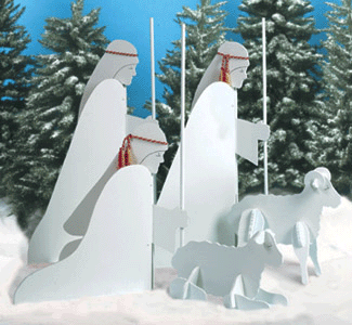 Stylish Nativity Pattern Set #2