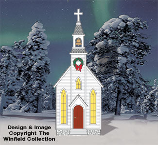 Holzhandwerksmuster „Giant County Church“