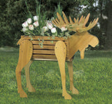 Moose Planter Wood Pattern