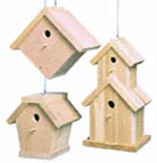 Cedar Birdhouses Wood Project Plan