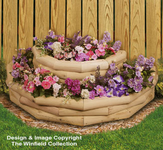 Landscape Timber Half Round Planter Pattern
